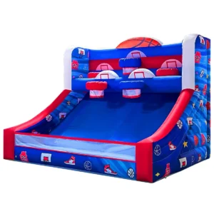 Inflatable Basketball Hoop Game with 5 Hoops